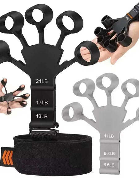 Silicone Grip Training and Exercise Finger Exercise Stretcher Hand Strengthener Arthritis Grip Trainer Hand Brush Expander Grips