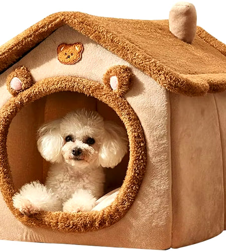 Foldable Pet House Removable Dog Bed Washable Cat House Puppy Kennel Dog Bed Sofa House for Extra Small Dog and Small and Medium