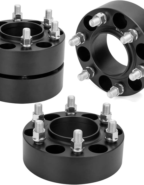 Load image into Gallery viewer, 6X135 Wheel Spacers for F-150/Expedition/Lobo 2015-2022 4WD, 4Pcs Solid Hubcentric 1.5 Inch Thick 14X1.5 87.1 Center Bore for 2015/16/17/18/19/20 Lincoln Navigator 4X4 RWD 6Lug Wheels/Rim
