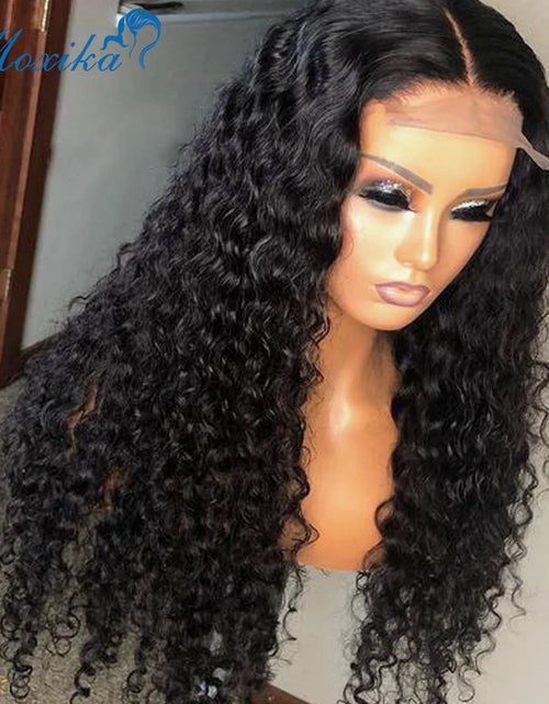 Load image into Gallery viewer, Human Hair Wigs 13X4 Deep Wave Frontal Wig Lace Wig 13X6 Human Hair 200 Density Human Hair Wig Curly Lace Front Human Hair Wig
