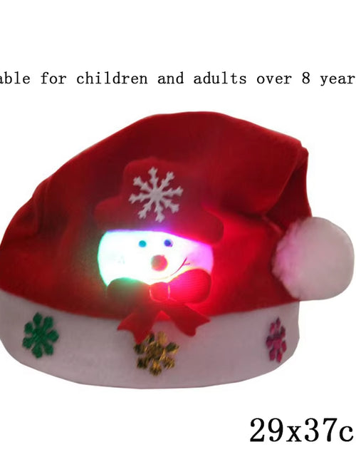 Load image into Gallery viewer, New Style! LED Christmas Hat Beanie Light up Illuminate Warm Hat 48 Patterns New Year Snowman Sweater Hat Christmas Decorations
