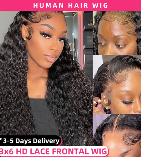Human Hair Wigs 13X4 Deep Wave Frontal Wig Lace Wig 13X6 Human Hair 200 Density Human Hair Wig Curly Lace Front Human Hair Wig