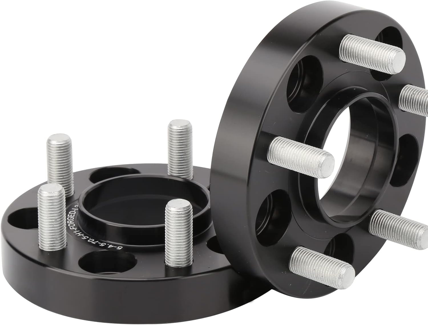 KSP 5X4.5 Mustang Wheel Spacers,25Mm Thick M14X1.5 Thread Pitch 70.5Mm Hub Bore Tire Spacers Adpters Fit for 2015-2022 Ford Mustang GT500 GT350 Mach 1,Package of 4(Black)