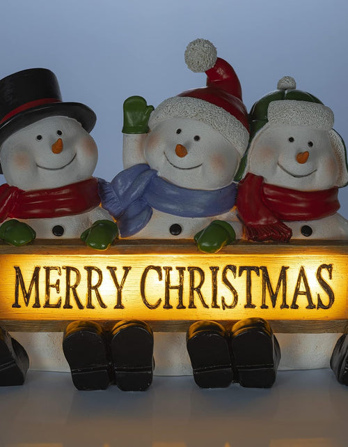 Load image into Gallery viewer, Christmas Gnome Decor Figurines Resin, Gnome Lighted Decorations Indoor Decor Christmas Gnomes LED Holiday Light up Indoor Festive Fiber Optic for Christmas Table Decorations
