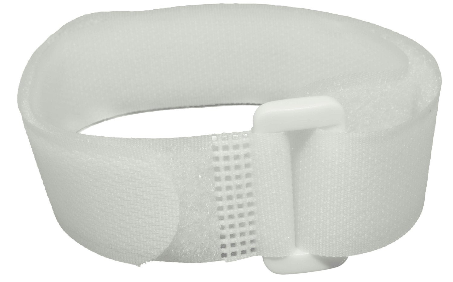 Reusable Cinch Straps 1" X 12" - 12 Pack, Multipurpose Quality Hook and Loop Securing Straps (White) - plus 2 Free Bonus Reusable Cable Ties