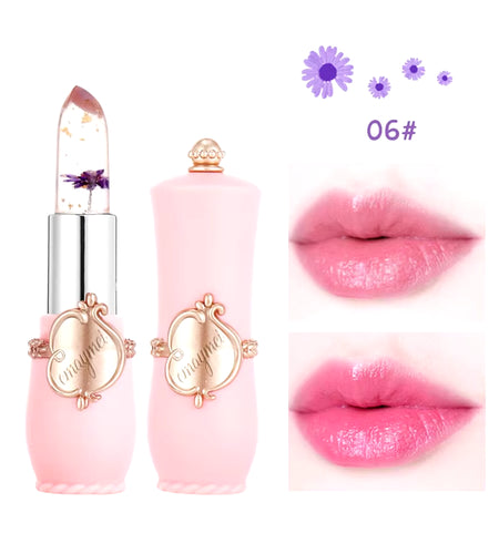 6-Color Transparent Moisturizing Jelly Color Changing Lipstick Temperature Changing Flower Lipstick