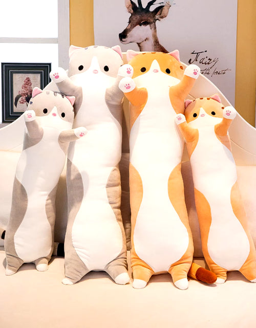 Load image into Gallery viewer, Plush Toy Cat Cushion Cute Plush Toy Skin-Friendlyelastic Long Cat Doll
