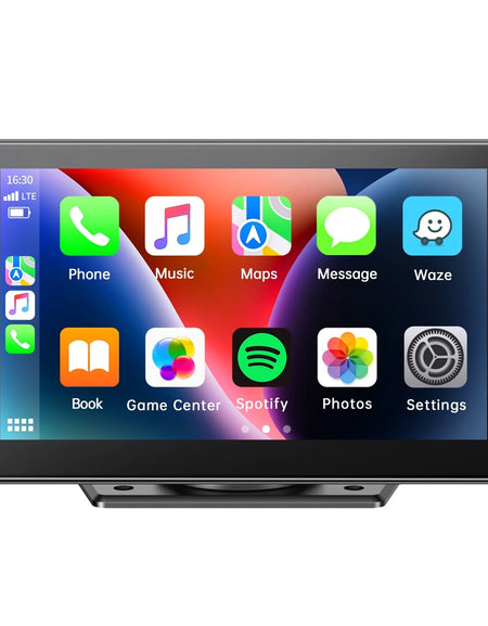 Toguard 6.86" Portable Wireless Car Stereo Receiver Carplay & Android Auto Screen with 2.5K Dash Cam, 1080P Backup Camera, GPS Navigation for Car Bluetooth, Airpay, AUX/FM, Googel, Siri, 64GB SD Card