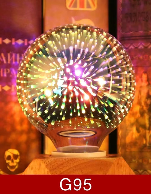 Load image into Gallery viewer, 3D Decoration LED Bulb E27 6W 85-265V Vintage Edison Light Bulb Star Fireworks Lamp Holiday Night Light Novelty Christmas Tree
