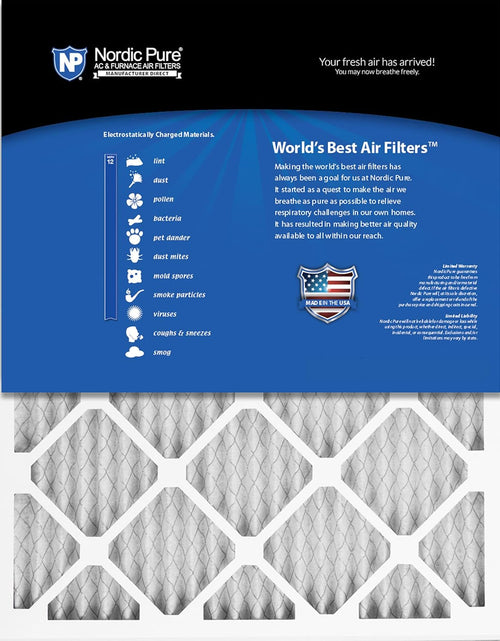 Load image into Gallery viewer, 20X20X1 MERV 12 Pleated AC Furnace Air Filters 6 Pack
