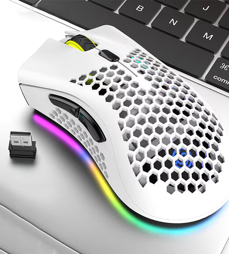 BM600 Wireless Mouse Luminescent Desktop Computer Laptop Universal Rechargable Lightweight Ergonomics Game E-Sports Mouses
