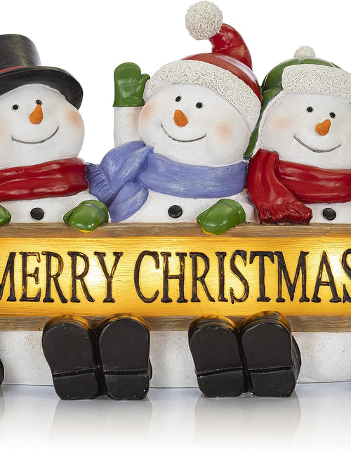 Load image into Gallery viewer, Christmas Gnome Decor Figurines Resin, Gnome Lighted Decorations Indoor Decor Christmas Gnomes LED Holiday Light up Indoor Festive Fiber Optic for Christmas Table Decorations
