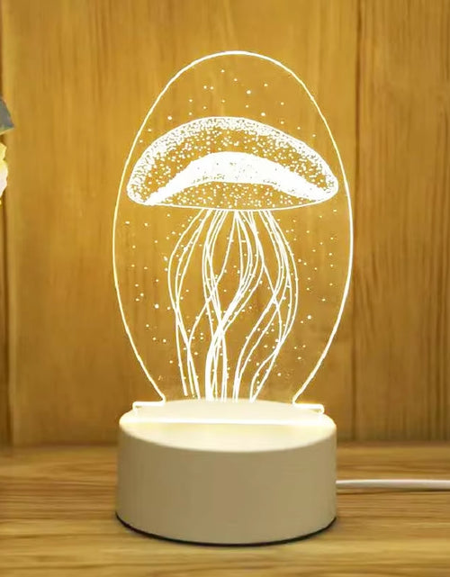 Load image into Gallery viewer, Romantic Love 3D Acrylic Led Lamp for Home Children&#39;S Night Light Table Lamp Birthday Party Decor Valentine&#39;S Day Bedsid
