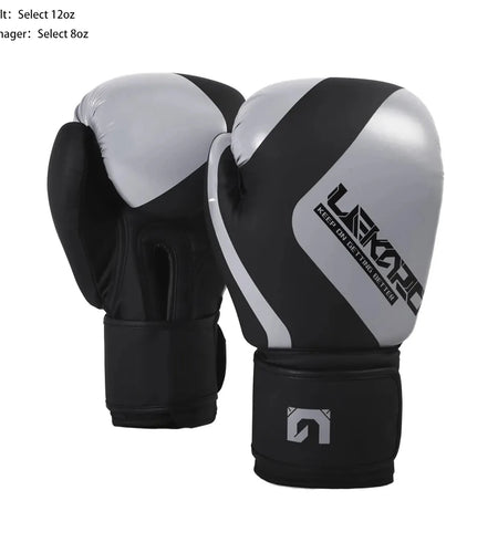 Adult Professional 12Oz Boxing Training Gloves Pu Elastic Boxing Gloves Muay Thai Sanda Fighting Gloves for Men and Women Lekaro