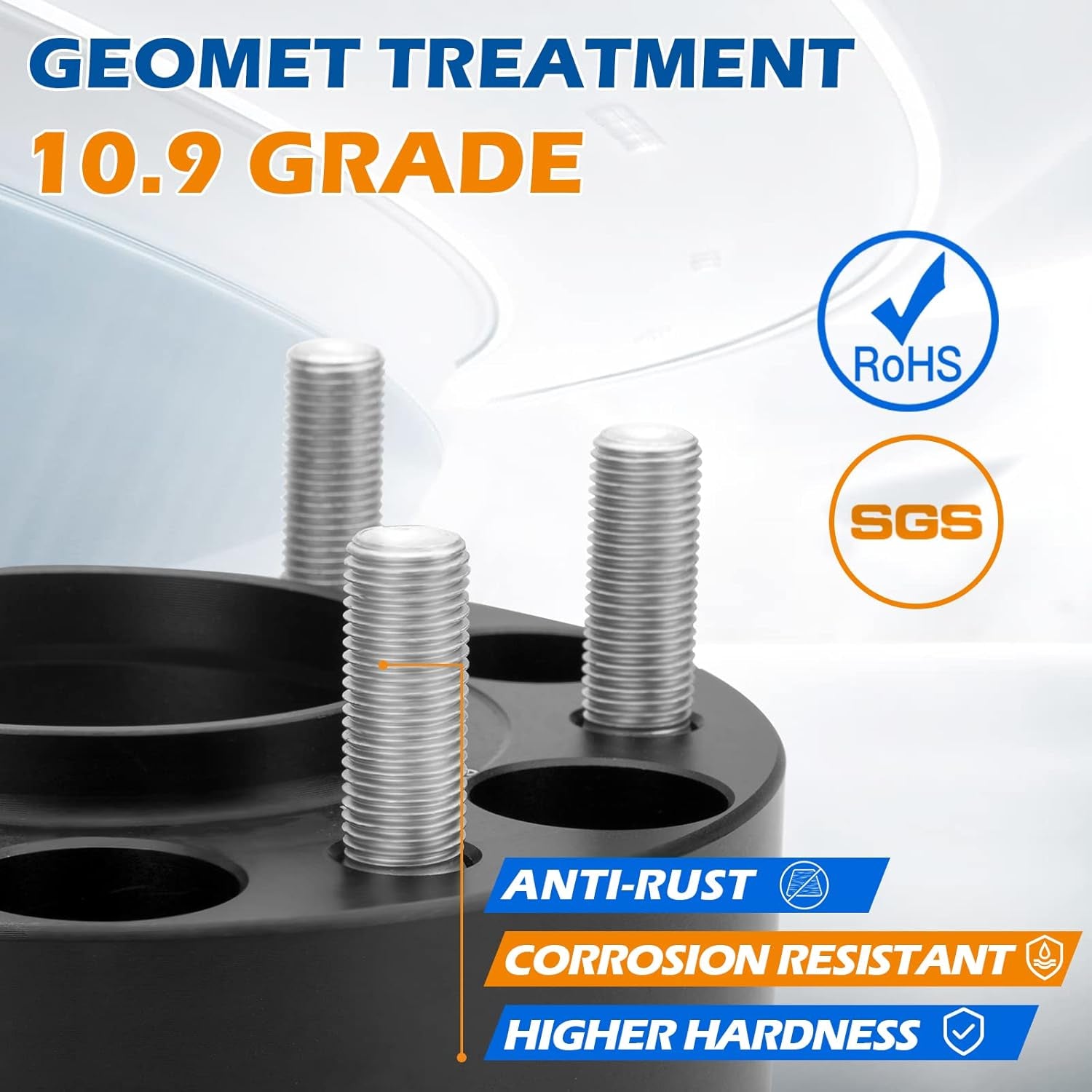 6X135 Wheel Spacers for F-150/Expedition/Lobo 2015-2022 4WD, 4Pcs Solid Hubcentric 1.5 Inch Thick 14X1.5 87.1 Center Bore for 2015/16/17/18/19/20 Lincoln Navigator 4X4 RWD 6Lug Wheels/Rim