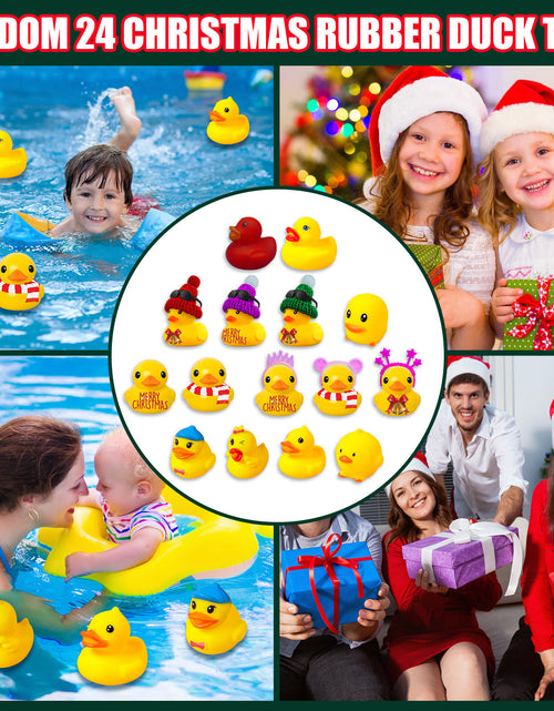 Load image into Gallery viewer, 24 Days Countdown Christmas Advent Calendar Set Funny Ducks Bath Toy For Kids Animals Advent Calendar Christmas Xmas Gifts
