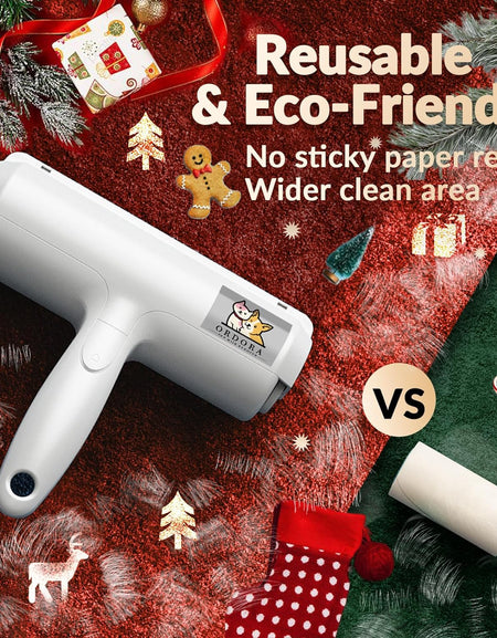 Reuseable Hair Remover -  Pet Hair Roller for Cat, Couch, Furniture, Carpet and Bedding, Portable Lint Rollers - Perfect Dog Fur Remover Tool