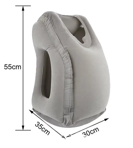 Upgraded Inflatable Air Cushion Travel Pillow Headrest Chin Support Cushions for Airplane Plane Car Office Rest Neck Nap Pillows
