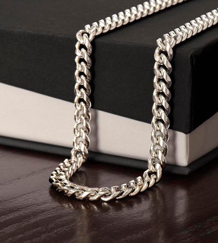 Cuban link chain  No message card