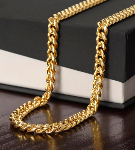 Cuban link chain  No message card