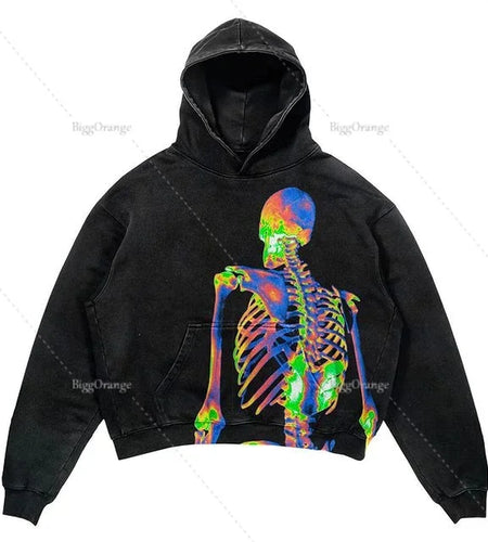 Harajuku Oversized Letter Print Streetwear High Quality Hoodie Vintage Streetwear Women Sweatshirt Goth Jacket Y2K Hoodies Women