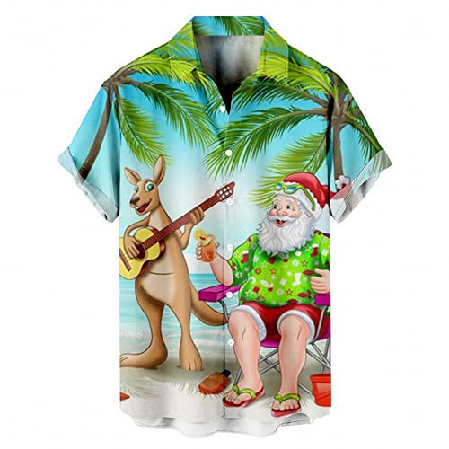 Load image into Gallery viewer, European Size 3D Christmas Printed Shirt Men
