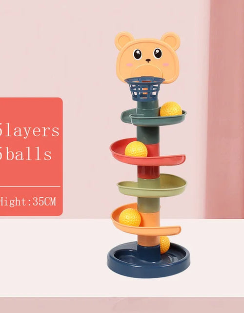 Load image into Gallery viewer, Montessori Baby Toy Rolling Ball Children Montessori Educational Games for Babies Stacking Track Baby Development Toys Children
