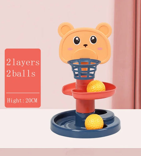 Montessori Baby Toy Rolling Ball Children Montessori Educational Games for Babies Stacking Track Baby Development Toys Children