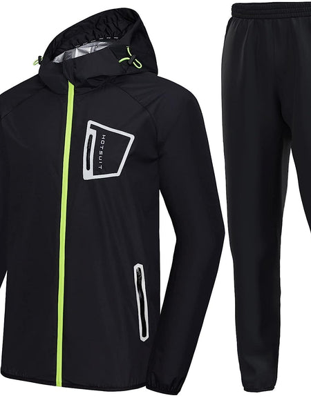 Sauna Suit Men anti Rip Boxing Sweat Suits Exercise Workout Jacket