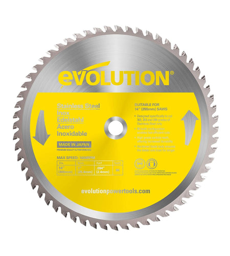 Power Tools 14BLADESS Stainless Steel Cutting Saw Blade, 14-Inch X 90-Tooth , Yellow