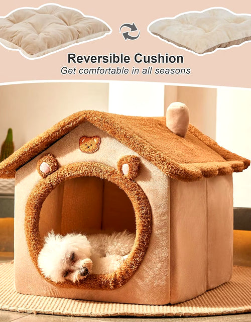 Load image into Gallery viewer, Foldable Pet House Removable Dog Bed Washable Cat House Puppy Kennel Dog Bed Sofa House for Extra Small Dog and Small and Medium
