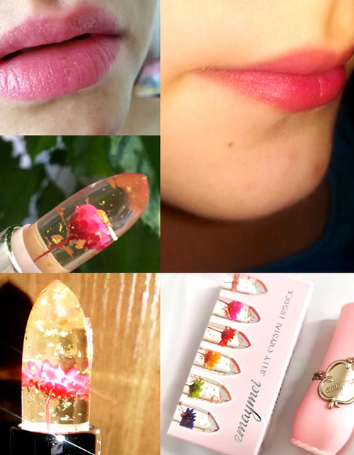 Load image into Gallery viewer, 6-Color Transparent Moisturizing Jelly Color Changing Lipstick Temperature Changing Flower Lipstick
