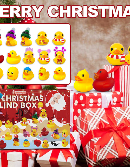 Load image into Gallery viewer, 24 Days Countdown Christmas Advent Calendar Set Funny Ducks Bath Toy For Kids Animals Advent Calendar Christmas Xmas Gifts
