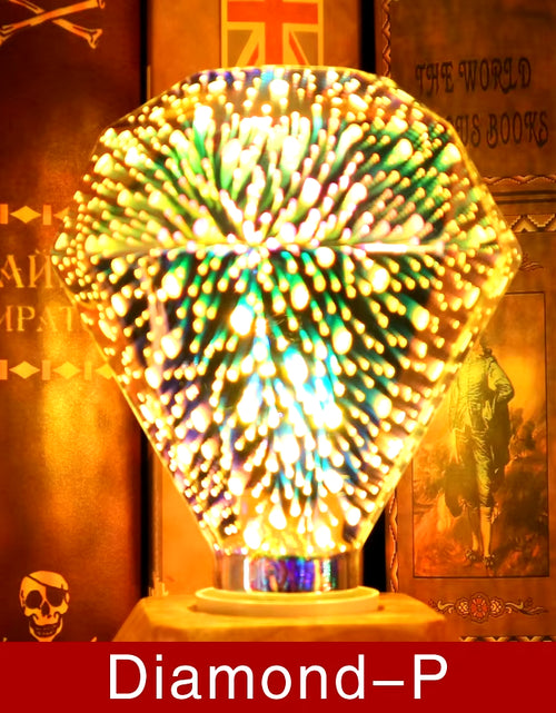 Load image into Gallery viewer, 3D Decoration LED Bulb E27 6W 85-265V Vintage Edison Light Bulb Star Fireworks Lamp Holiday Night Light Novelty Christmas Tree
