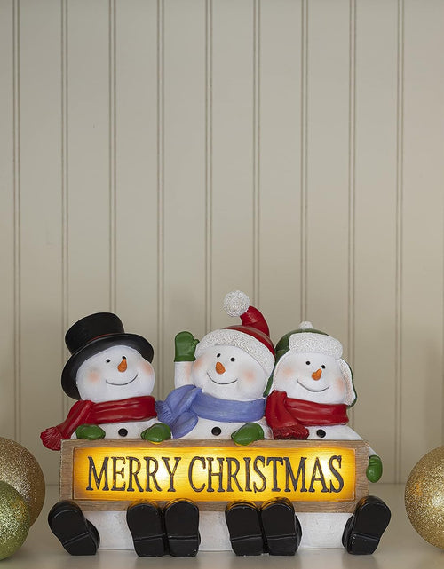 Load image into Gallery viewer, Christmas Gnome Decor Figurines Resin, Gnome Lighted Decorations Indoor Decor Christmas Gnomes LED Holiday Light up Indoor Festive Fiber Optic for Christmas Table Decorations
