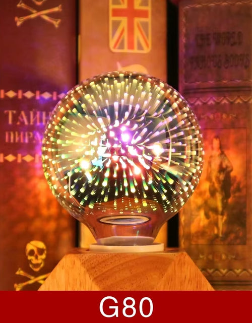 Load image into Gallery viewer, 3D Decoration LED Bulb E27 6W 85-265V Vintage Edison Light Bulb Star Fireworks Lamp Holiday Night Light Novelty Christmas Tree
