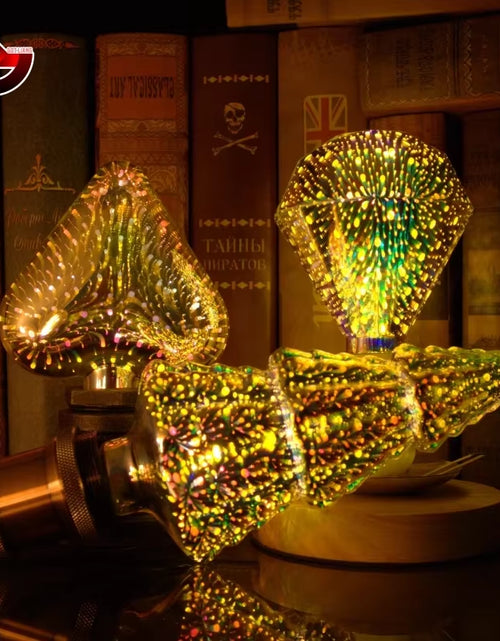 Load image into Gallery viewer, 3D Decoration LED Bulb E27 6W 85-265V Vintage Edison Light Bulb Star Fireworks Lamp Holiday Night Light Novelty Christmas Tree
