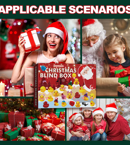 24 Days Countdown Christmas Advent Calendar Set Funny Ducks Bath Toy For Kids Animals Advent Calendar Christmas Xmas Gifts