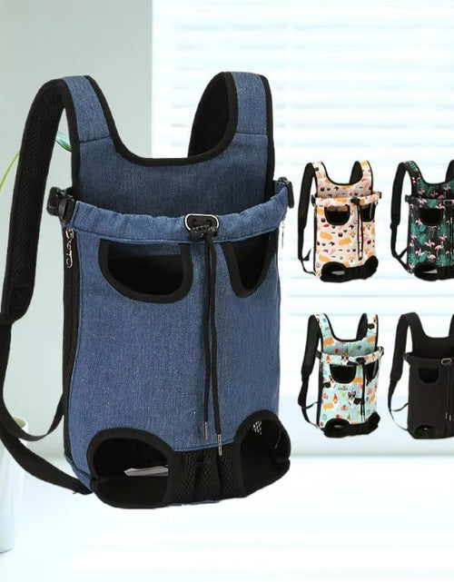 Load image into Gallery viewer, Adjustable Cat Carrier Bag Pet Double Shoulder Backpack Portable Bag Outdoor Travel Camping Hiking Cat Bag Dog Bag
