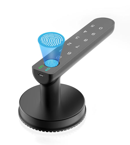 Smart Fingerprint Door Lock Biometric Keyless Entry Door Knob with Keypads by  for Home