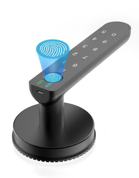 Smart Fingerprint Door Lock Biometric Keyless Entry Door Knob with Keypads by  for Home